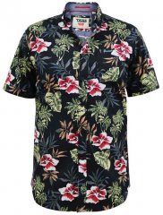 D555 Wilton Hawaiian Ao Print Short Sleeve Shirt