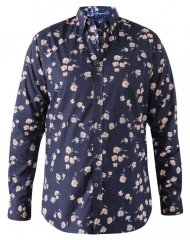 D555 Rooksey Floral Print Shirt Navy
