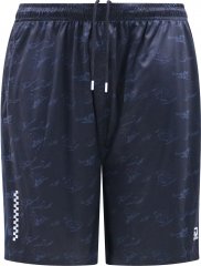 D555 Woking Dry Wear Fully Elasticated Polyester Shorts Navy