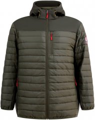 D555 Northfield Hybrid-Softshelljacke mit Kapuze Khaki