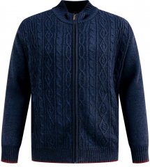 D555 Gillingham Strickjacke mit Reißverschluss und Futter Marineblau
