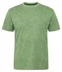North Latitude Allover Printed T-Shirt Mittelgrün