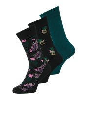 Jack & Jones Pineapple Skulls Socken Schwarz 3er-Pack