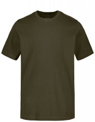JP1880 702558 T-Shirt mit Rundhals Dunkeloliv