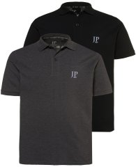 JP1880 704317 Poloshirt Doppelpack Dunkelgrau/Schwarz