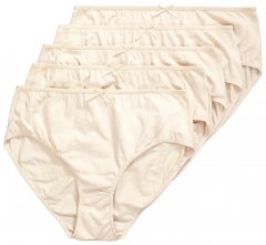 Ulla Popken 710201 Slips 5er-Pack Beige