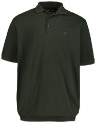JP1880 712617 Poloshirt mit Bauchfit Dunkeloliv