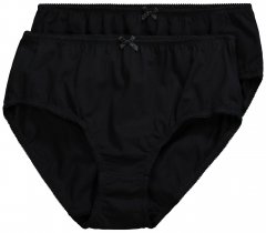 Ulla Popken 712882 Slips 2er-Pack Schwarz