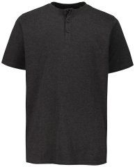 JP1880 726695 Henley-Shirt Dunkelgrau