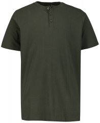 JP1880 726695 Henley-Shirt Dunkeloliv