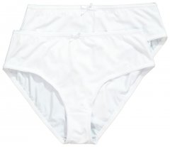 Ulla Popken 781658 Slips 2er-Pack Weiß