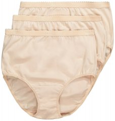 Ulla Popken 795269 Slips mit hoher Taille 3er-Pack Wollweiß