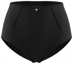 Ulla Popken 809385 Shaping-Slip mit Spitze Schwarz