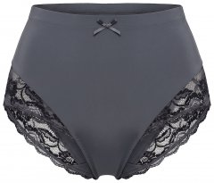 Ulla Popken 809385 Shaping-Slip mit Spitze Anthrazit