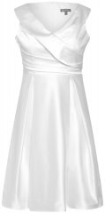 Ulla Popken 817135 Abendkleid Wollweiß