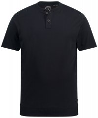 JP1880 818628 Henley-Shirt mit Bauchfit Schwarz