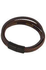JP1880 824904 Armband extralang Mahagonibraun