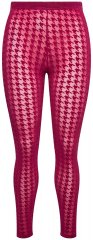 Ulla Popken 828982 Karierte Strumpfleggings Beerenrot