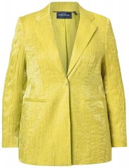 Ulla Popken 830767 Crinkle-Blazer Hellgrün