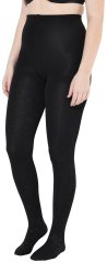 Ulla Popken 833809 Strumpfhose mit Animal-Print Schwarz