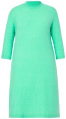 Ulla Popken 835720 Strickkleid in A-Linie mit 3/4-Ärmeln Petrol