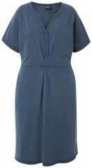 Ulla Popken 837403 Kurzärmliges Jerseykleid Dunkelblau