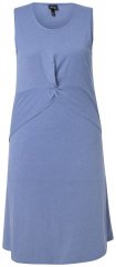 Ulla Popken 837874 Ärmelloses Jerseykleid Blau