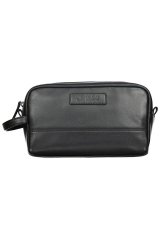 JP1880 838834 Kulturtasche aus Leder Schwarz