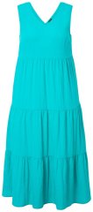 Ulla Popken 839135 Ärmelloses Maxikleid Türkis