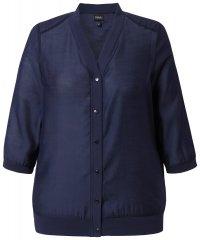 Ulla Popken 841127 Bluse Dunkelblau