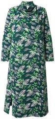 Ulla Popken 843496 Gemustertes Sweatkleid Koralle