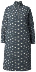 Ulla Popken 843506 Gemustertes Sweatkleid Schwarz