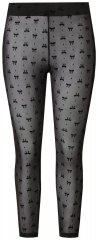 Ulla Popken 844970 Gemusterte Strumpfleggings Schwarz