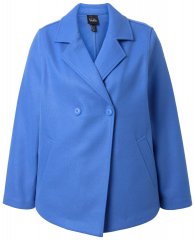 Ulla Popken 846021 Fleecemantel Blau