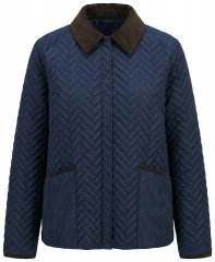 Ulla Popken 849111 Steppjacke Dunkelblau