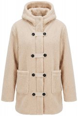 Ulla Popken 850589 Teddyjacke Wollweiß