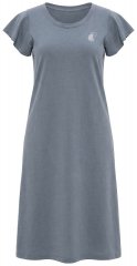 Ulla Popken 852218 Kurzärmliges Midikleid Grau