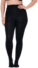 Ulla Popken 852349 Gepunktete Strumpfhose Schwarz