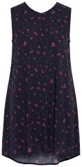 Ulla Popken 852824 Geblümtes Kleid Schwarz