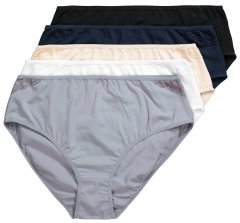 Ulla Popken 853698 Slips mit Spitze 5er-Pack Schwarz