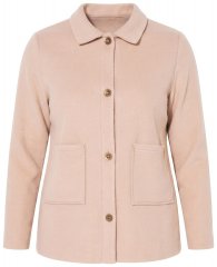 Ulla Popken 854200 Fleecejacke Hellbraun