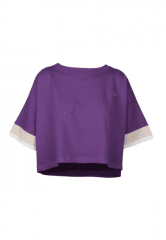 Nora Mikken AGNES Crop Top Purple