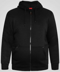 D555 Cantor Kapuzensweatjacke Schwarz