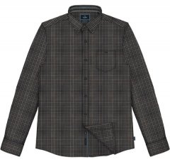 Double Outfitters FS-5230 Karohemd Navyblau/Braun