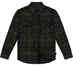 Double Outfitters GS-5233 Flanellhemd Schwarz/Grau