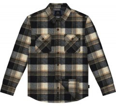 Double Outfitters GS-5233 Flanellhemd Navyblau/Beige