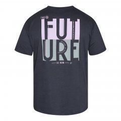 North Latitude T-Shirt With Back Print Schwarz
