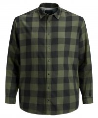 Jack & Jones Gingham L/S Shirt Dusty Olive