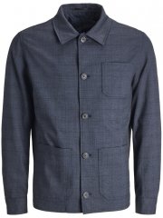 Jack & Jones Harry Pedro Formal Check Blazer Dark Navy