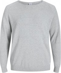 Jack & Jones HILL Knitted Sweater Light Grey Melange